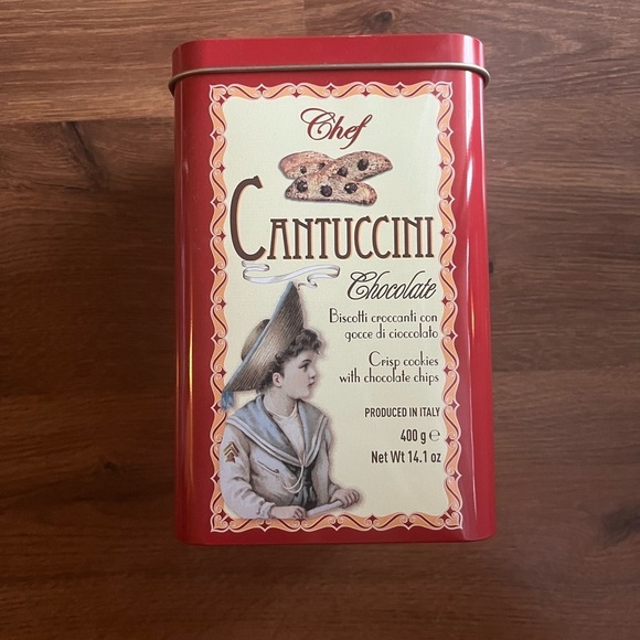 Vintage Chef Cantuccini Chocolate Style Storage Tin (Empty) - Picture 1 of 7